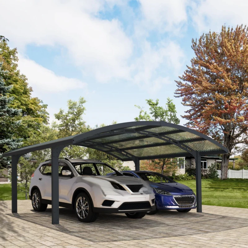 High Quality Aluminum Carport Canopy Metal Frame Fixed PC Roof Customized Size Prefab Parking Shelter
High Quality Aluminum Carport Canopy Metal Frame Fixed PC Roof Customized Size Prefab Parking Shelter