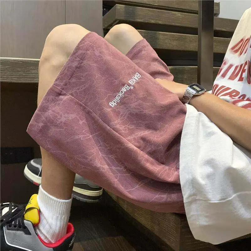 Pink Dyed Thin Four-Quarter Short Shorts Men's Summer American Loose Sports Casual Beach Five-Quarter Mid-Pants
Pink Dyed Thin Four-Quarter Short Shorts Men's Summer American Loose Sports Casual Beach Five-Quarter Mid-Pants