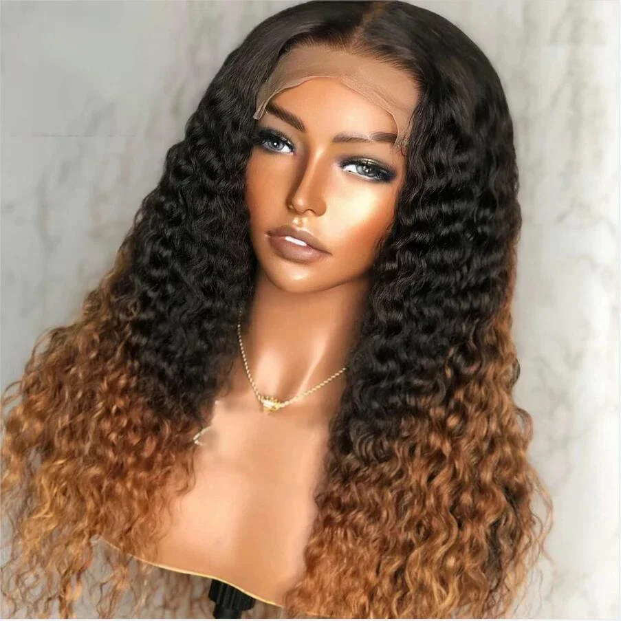 Glueless 26inch Ombre Brown Preplucked Natural Hairline Soft 180%Density Kinky Curly Lace Front Wig For Black Women Babyhair
Glueless 26inch Ombre Brown Preplucked Natural Hairline Soft 180%Density Kinky Curly Lace Front Wig For Black Women Babyhair