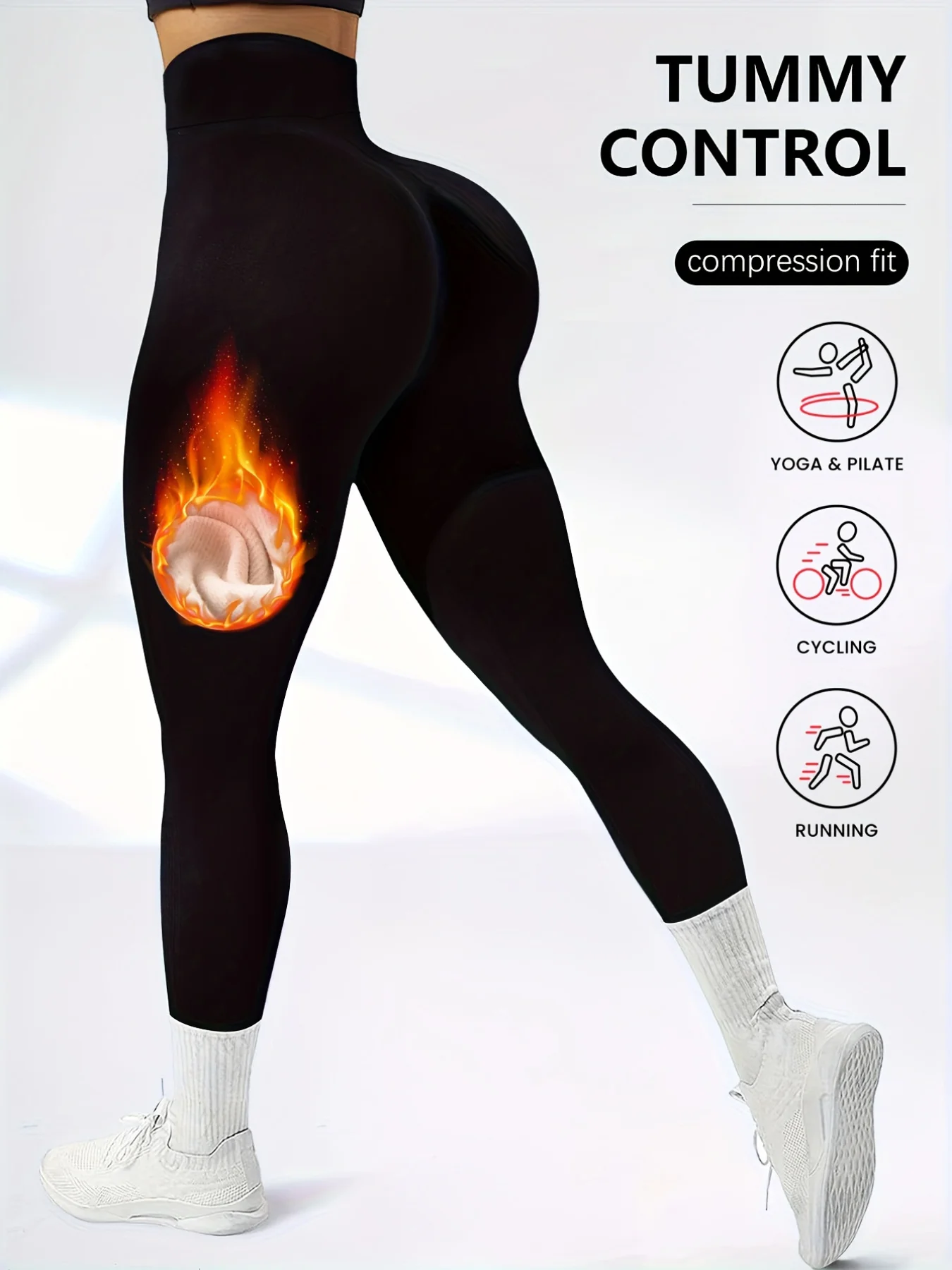 2026 New Arrival Black Women's High Waist Compression Leggings Tummy Control Stretchy Yoga Pants for Running Cycling Gym Workout
2026 New Arrival Black Women's High Waist Compression Leggings Tummy Control Stretchy Yoga Pants for Running Cycling Gym Workout