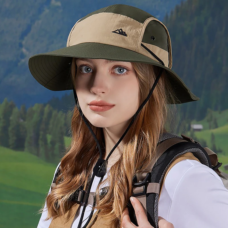 Color Blocking Design Bucket Hat for Women UPF 50+ 8cm(3.15")Summer Sun Cap Beach Hiking Fishing
Color Blocking Design Bucket Hat for Women UPF 50+ 8cm(3.15")Summer Sun Cap Beach Hiking Fishing