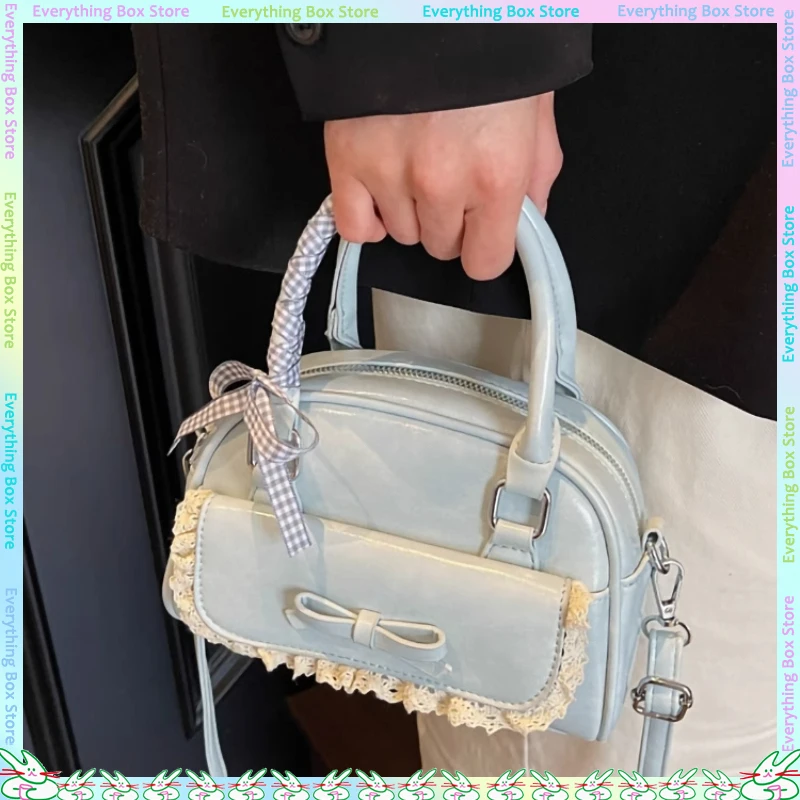 New Pure Color Butterfly Knot Decorated Handbag High-End Bowling Bag Versatile Crossbody Bag For Women
New Pure Color Butterfly Knot Decorated Handbag High-End Bowling Bag Versatile Crossbody Bag For Women