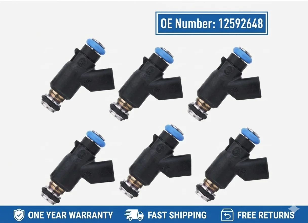 6x Flow Matched Fuel Injectors 12592648 For Chevy Impala Malibu Pontiac G6 3.5L
6x Flow Matched Fuel Injectors 12592648 For Chevy Impala Malibu Pontiac G6 3.5L