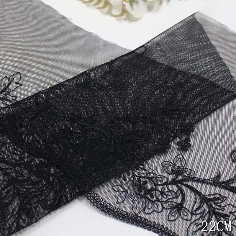 30Yards Black Floral Net Mesh Tulle Embroidered Lace Trim Lingerie Sewing Craft DIY Apparel Fabric Garment Accessory
30Yards Black Floral Net Mesh Tulle Embroidered Lace Trim Lingerie Sewing Craft DIY Apparel Fabric Garment Accessory