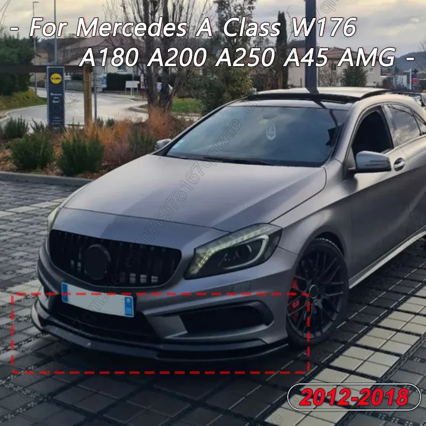 Для Mercedes A Class W176 Передний бампер Губный спойлер Диффузор Сплиттер A180 A200 A250 A45 2012-2018 ABS Глянцевый черный комплект кузова
Для Mercedes A Class W176 Передний бампер Губный спойлер Диффузор Сплиттер A180 A200 A250 A45 2012-2018 ABS Глянцевый черный комплект кузова