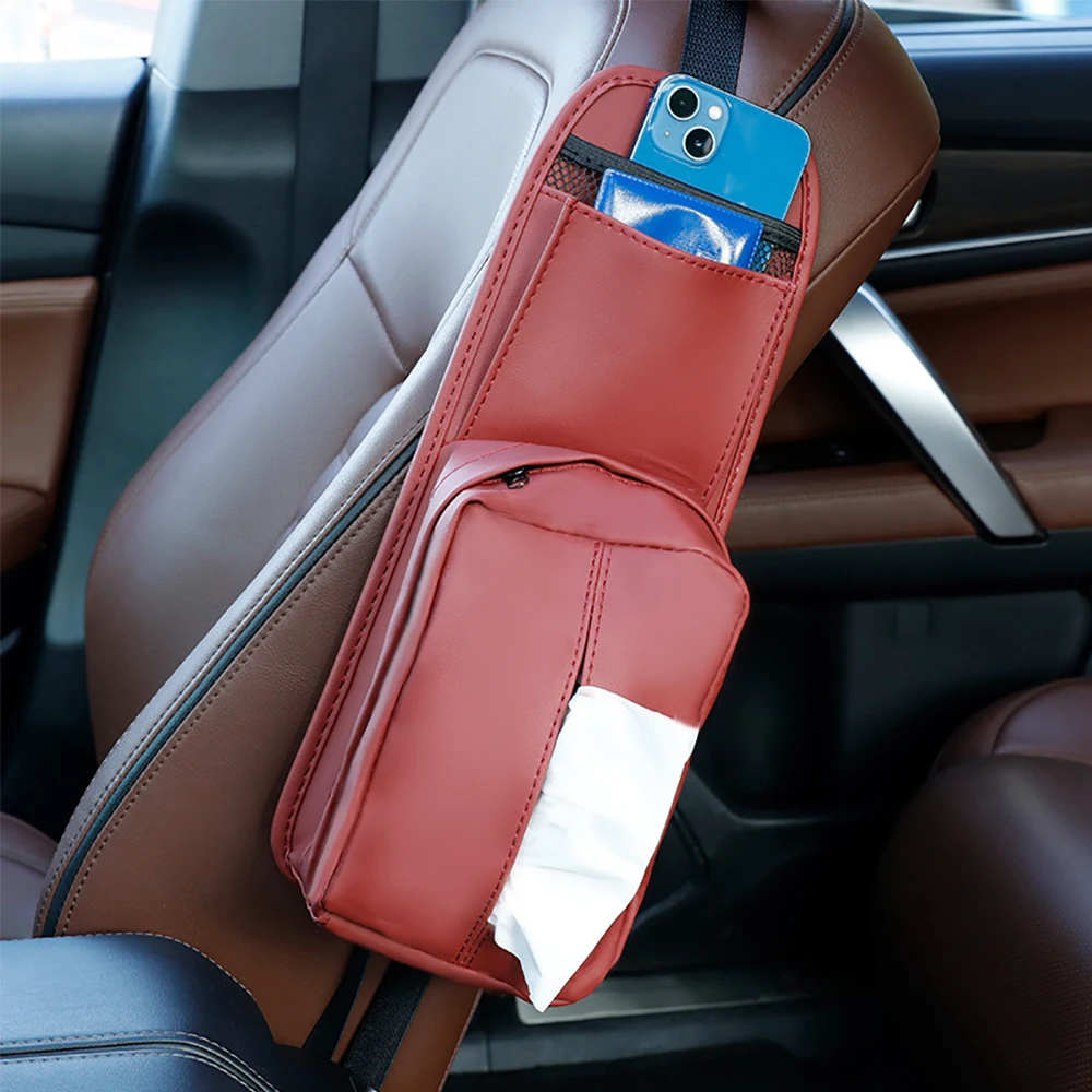Car Seat Side Hanging Bag Leather Storage Bag Car Tissue Box Phone Cards Storage Pocket Auto Organizer Accessories
Car Seat Side Hanging Bag Leather Storage Bag Car Tissue Box Phone Cards Storage Pocket Auto Organizer Accessories