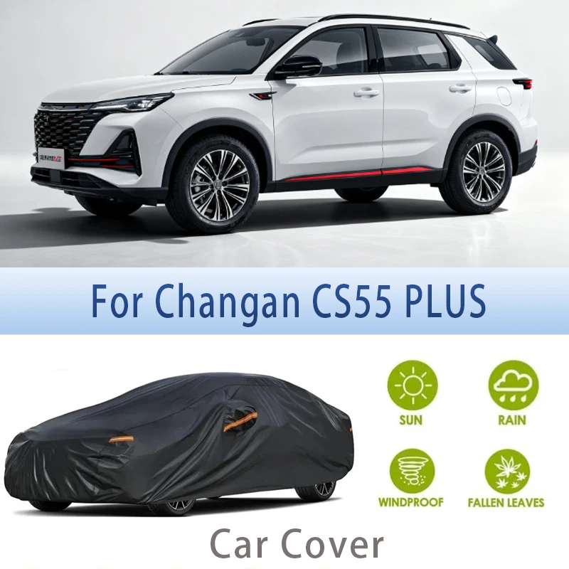 For Changan CS55 PLUS Outdoor Protection Full Car Covers Snow Cover Sunshade Waterproof Dustproof Exterior Car accessories
For Changan CS55 PLUS Outdoor Protection Full Car Covers Snow Cover Sunshade Waterproof Dustproof Exterior Car accessories
