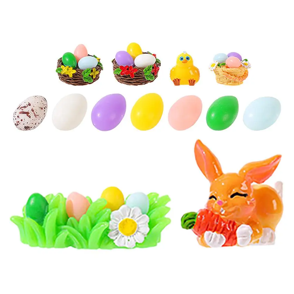 13 Pcs Easter Bunny Egg Resin Mini Figurines DIY Craft Home Decor Micro L Accessories Mini Decorations Rabbit naments
13 Pcs Easter Bunny Egg Resin Mini Figurines DIY Craft Home Decor Micro L Accessories Mini Decorations Rabbit naments