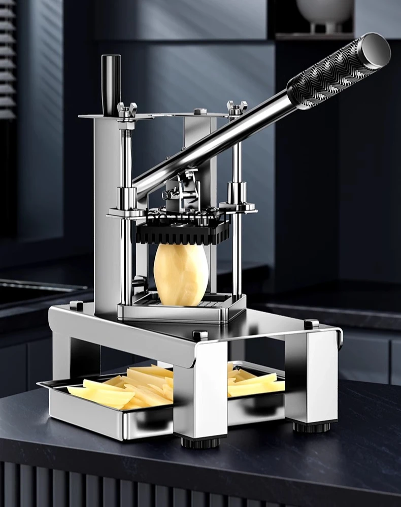 Manual French Fry Cutting Machine Commercial Vertical Press Cutting Potatoes Shiitake Mushrooms Pushing Silk Dinning
Manual French Fry Cutting Machine Commercial Vertical Press Cutting Potatoes Shiitake Mushrooms Pushing Silk Dinning