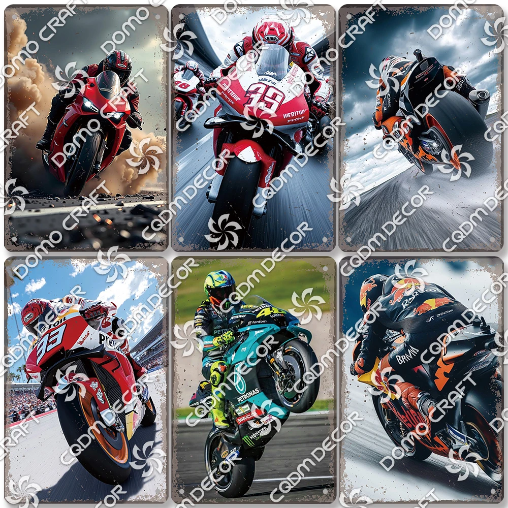 Motorcycle Plaque Metal Tin Sign, Vintage F1 Race Poster Metal Plates, Garage Racing Club Home Wall Art Decor
Motorcycle Plaque Metal Tin Sign, Vintage F1 Race Poster Metal Plates, Garage Racing Club Home Wall Art Decor