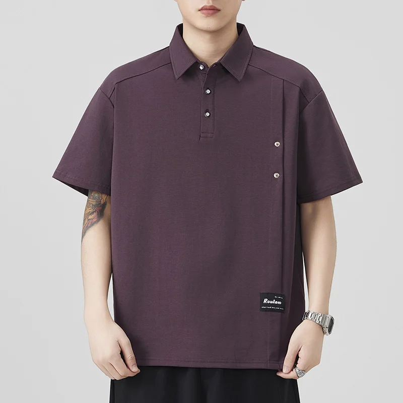 2026 Summer Men's Short-Sleeved T-Shirt American Streetwear Shirt Polo Shirt
2026 Summer Men's Short-Sleeved T-Shirt American Streetwear Shirt Polo Shirt