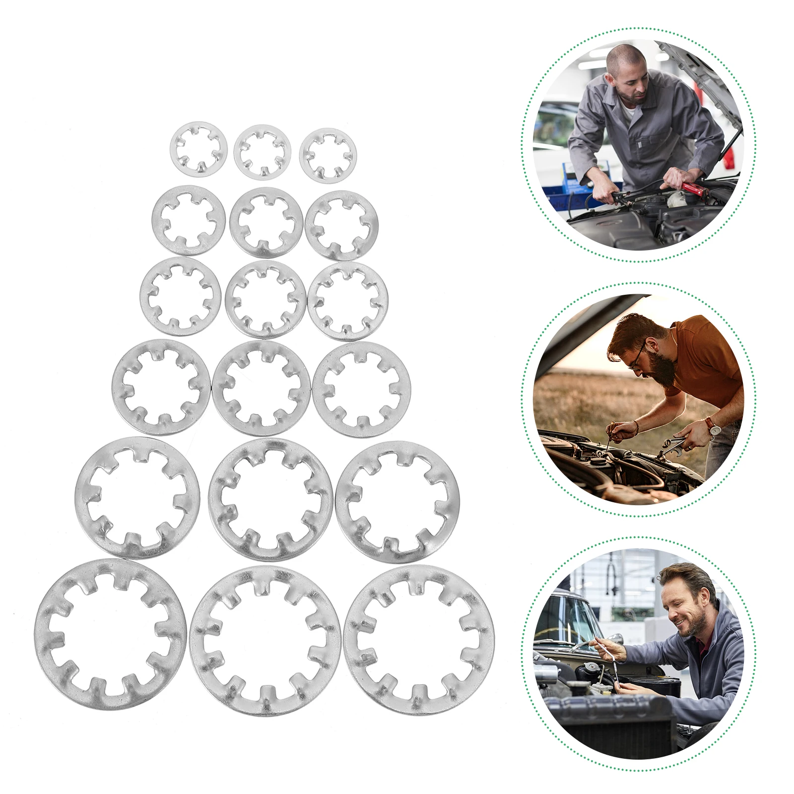 300pcs Internal Serrated Washers Stainless Steel Corrosion Internal Tooth Serrated Washer Resistant Locking Gasket Mechanical
300pcs Internal Serrated Washers Stainless Steel Corrosion Internal Tooth Serrated Washer Resistant Locking Gasket Mechanical
