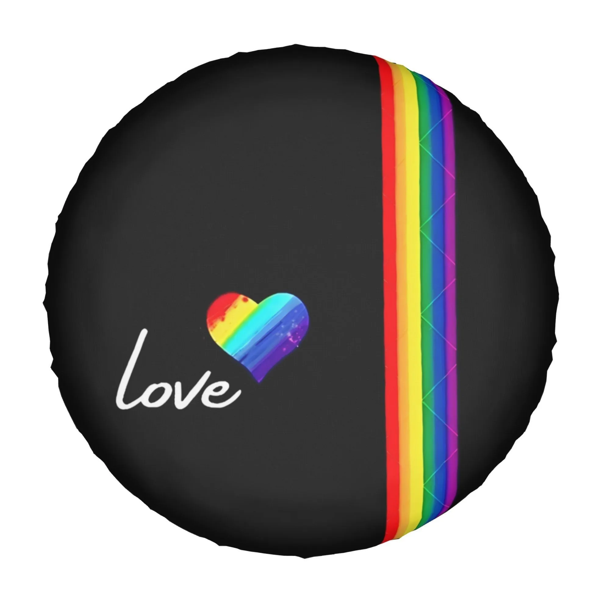 LGBTQ Pride Love Heart Spare Tire Cover Waterproof Dustproof Universal Fit for SUV Trailer
LGBTQ Pride Love Heart Spare Tire Cover Waterproof Dustproof Universal Fit for SUV Trailer