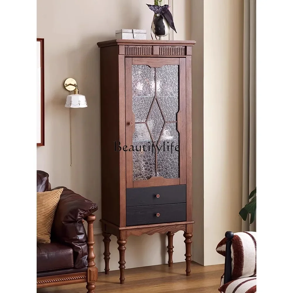 FG40French solid wood corner cabinet, living room corner locker, antique display
FG40French solid wood corner cabinet, living room corner locker, antique display