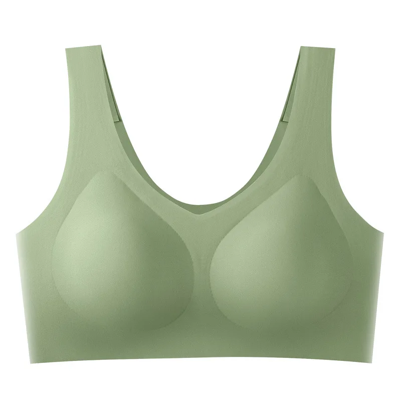High Quality Non-trace Underwear Summer Women's Yoga Sports Vest A Piece of Non-underwire Holding Non-trace Sleep Ice Silk Bra
High Quality Non-trace Underwear Summer Women's Yoga Sports Vest A Piece of Non-underwire Holding Non-trace Sleep Ice Silk Bra