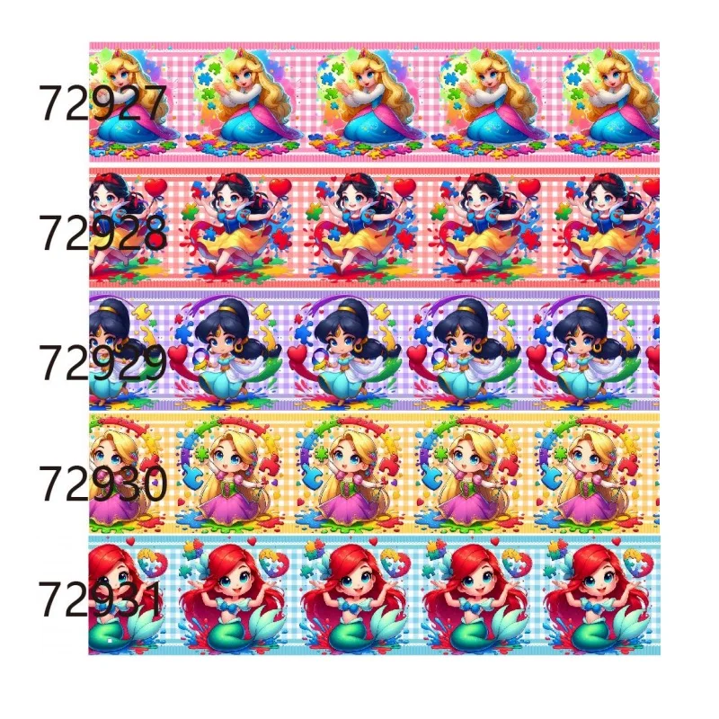 5yards Disney Princess and Plaid Printed Grosgrain Ribbon Packing for Hairbows DIY Craft Material Decoration Accessories
5yards Disney Princess and Plaid Printed Grosgrain Ribbon Packing for Hairbows DIY Craft Material Decoration Accessories