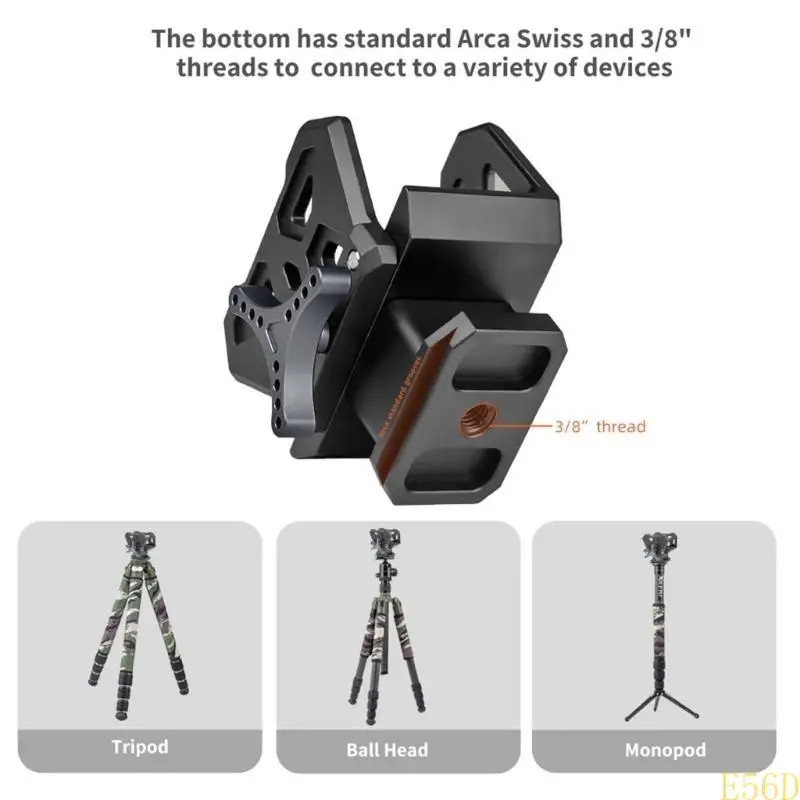 E56D Tripod Support Clamp For Outdoor Photography and Camping Adventure High Strength Aluminum Alloy Rest Saddles
E56D Tripod Support Clamp For Outdoor Photography and Camping Adventure High Strength Aluminum Alloy Rest Saddles