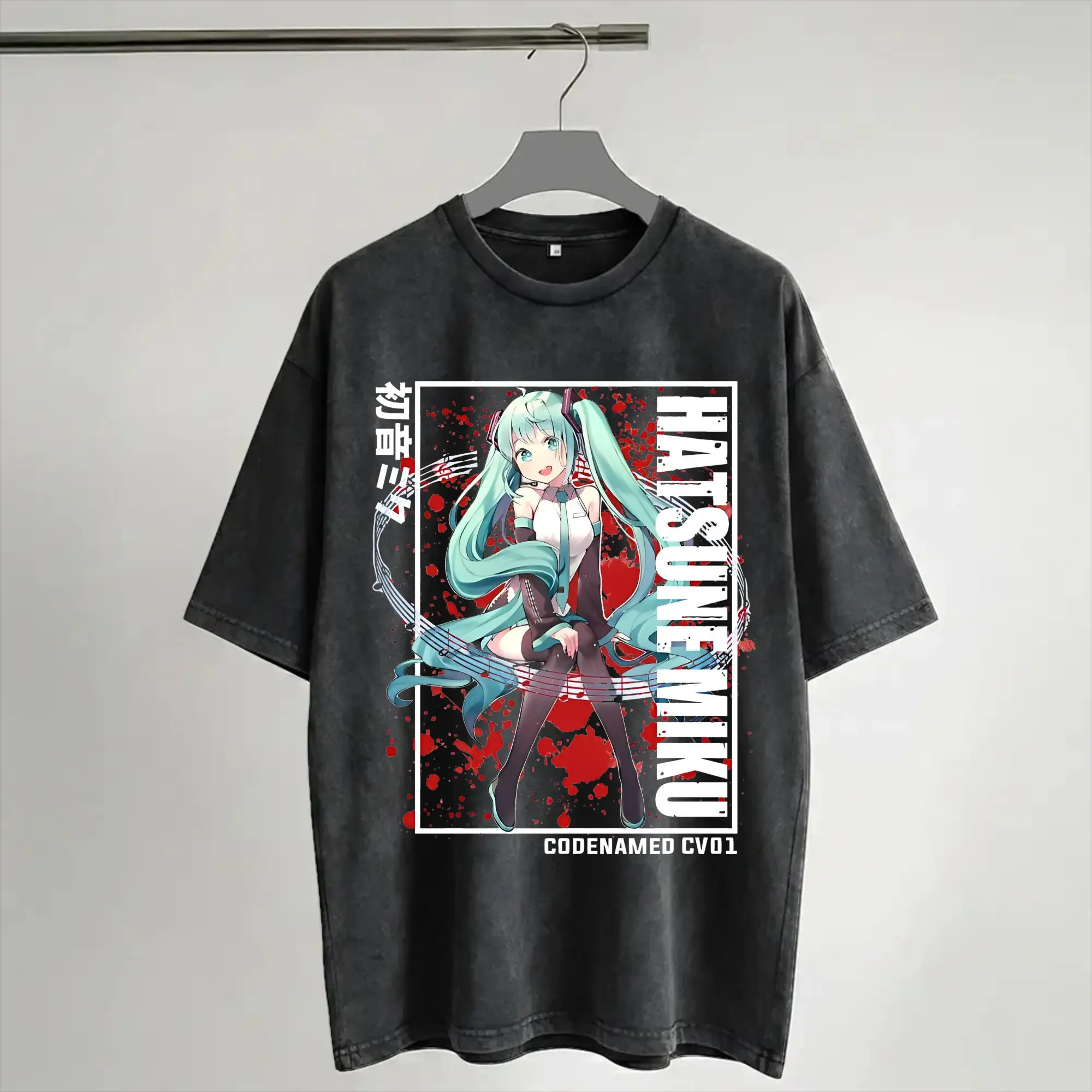 Hatsunes Mikus T Shirts Hip Hop Washed Cotton Harajuku T-Shirts Vintage Men Women Streetwear Graphic Tee Shirt
Hatsunes Mikus T Shirts Hip Hop Washed Cotton Harajuku T-Shirts Vintage Men Women Streetwear Graphic Tee Shirt