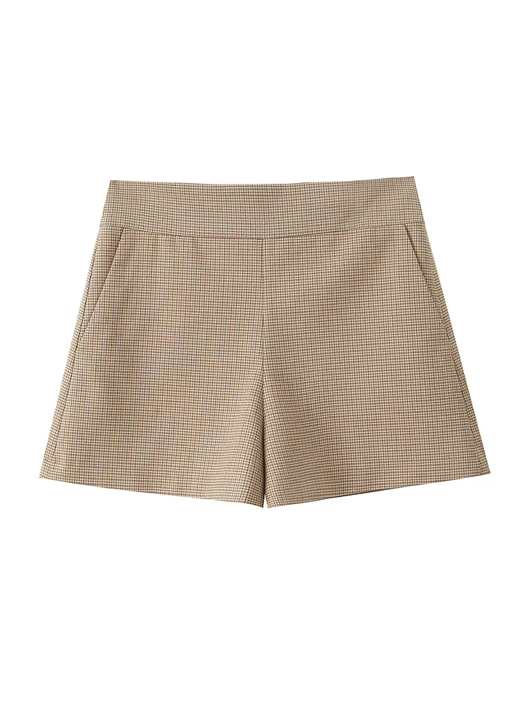 Willshela Women Fashion Plaid Side Zipper Mini Skirts Shorts Vintage High Waist Female Chic Lady Shorts
Willshela Women Fashion Plaid Side Zipper Mini Skirts Shorts Vintage High Waist Female Chic Lady Shorts