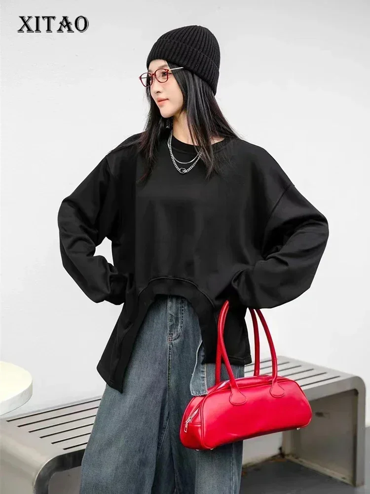 XITAO Asymmetrical Solid Color Sweatshirts O-neck Long Sleeve Pullover Loose Casual All Match Tops 2025 Spring Fashion GYX1080
XITAO Asymmetrical Solid Color Sweatshirts O-neck Long Sleeve Pullover Loose Casual All Match Tops 2025 Spring Fashion GYX1080