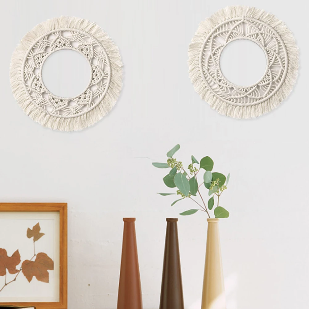 Hand-Woven Cotton Rope Wall Hanging Decor Round Pendant Ornament Nordic Style Premium Quality Home Room Window Decoration Gift
Hand-Woven Cotton Rope Wall Hanging Decor Round Pendant Ornament Nordic Style Premium Quality Home Room Window Decoration Gift