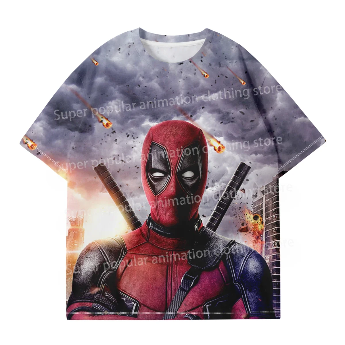 Футболка MINISO Marvel Deadpool, модная мужская футболка с 3D принтом Росомаха, уличные повседневные футболки большого размера, спортивные топы для детей/взрослых
Футболка MINISO Marvel Deadpool, модная мужская футболка с 3D принтом Росомаха, уличные повседневные футболки большого размера, спортивные топы для детей/взрослых