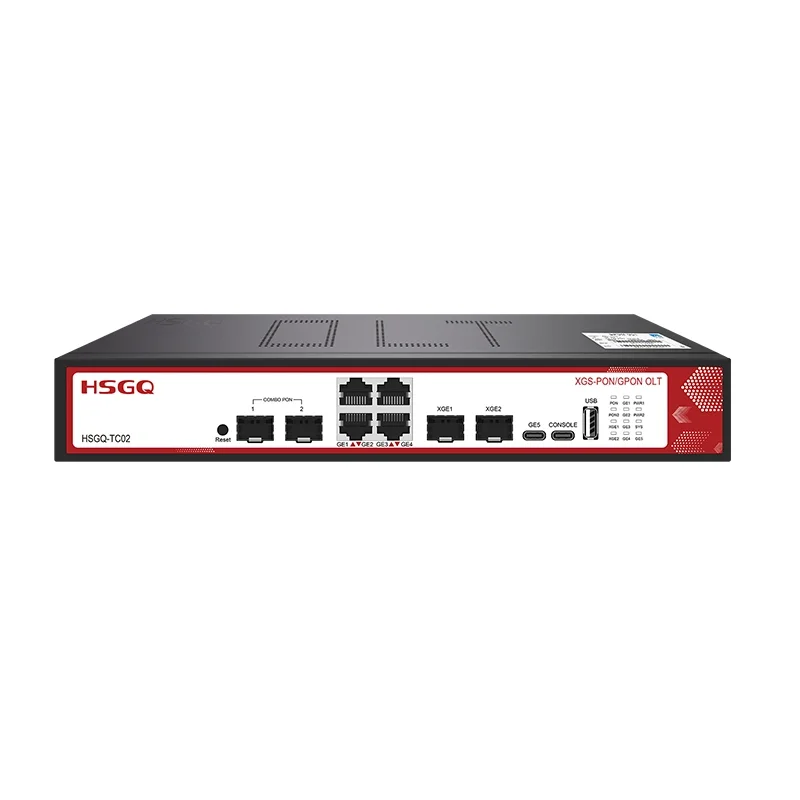 HSGQ-TC02 2*port XGSPON OLT for WiFi Router Opitcal Line Termina with 10GE C++ SFP module ONU fiber optical network equipment
HSGQ-TC02 2*port XGSPON OLT for WiFi Router Opitcal Line Termina with 10GE C++ SFP module ONU fiber optical network equipment