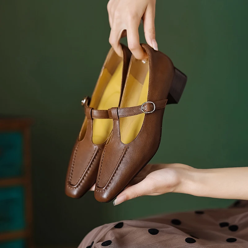 2025 new spring autumn women pumps natural leather 22-24.5cmcowhide+pigskin square toe t-buckle Mary Jane shoes women shoes
2025 new spring autumn women pumps natural leather 22-24.5cmcowhide+pigskin square toe t-buckle Mary Jane shoes women shoes