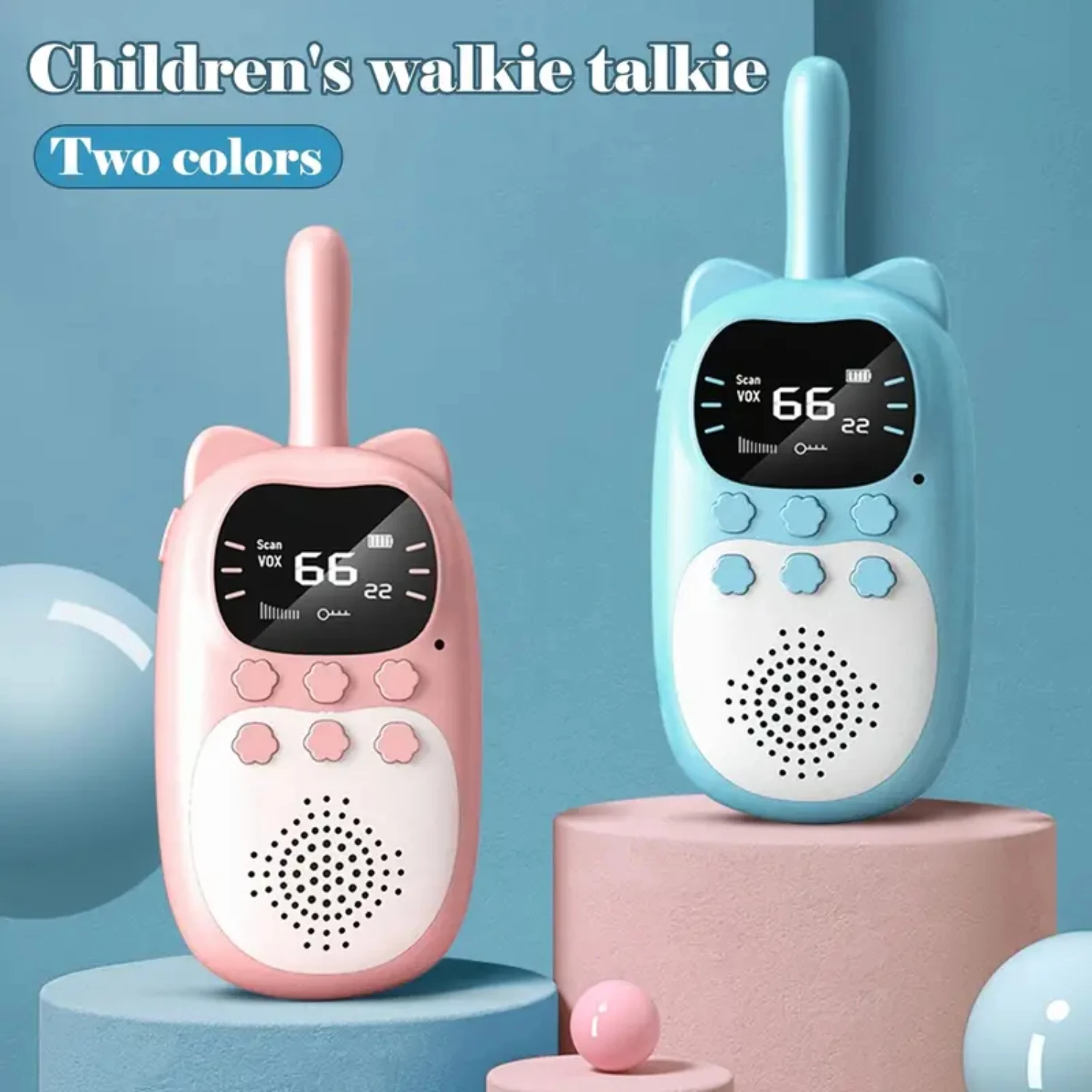 Original 1000mAh Rechargeable Kids Walkie Talkie - Fun Handheld 0.5W Radio Transceiver Interphone - 2pc/box Children's Toys Gift
Original 1000mAh Rechargeable Kids Walkie Talkie - Fun Handheld 0.5W Radio Transceiver Interphone - 2pc/box Children's Toys Gift