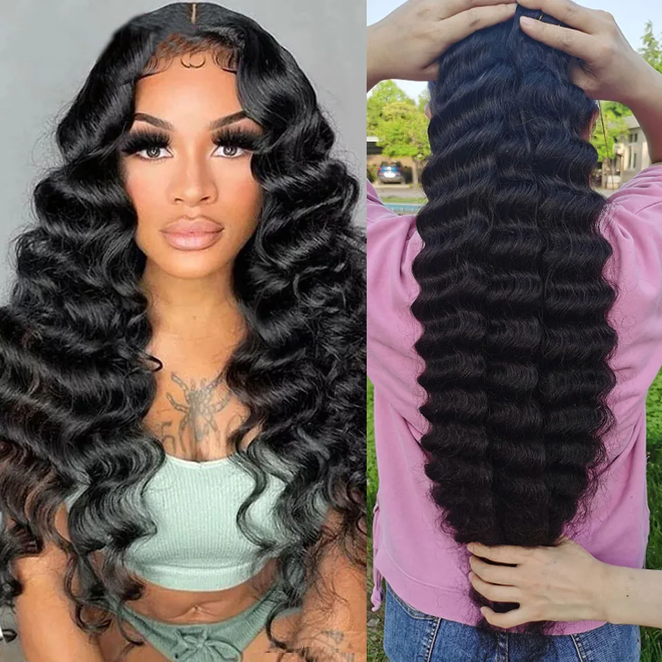 YATUWIN Loose Deep Wave HD Transparent 13x4 Lace Front Human Hair Wigs for Women Available for All Skin 4x4 Lace Closure Wig
YATUWIN Loose Deep Wave HD Transparent 13x4 Lace Front Human Hair Wigs for Women Available for All Skin 4x4 Lace Closure Wig