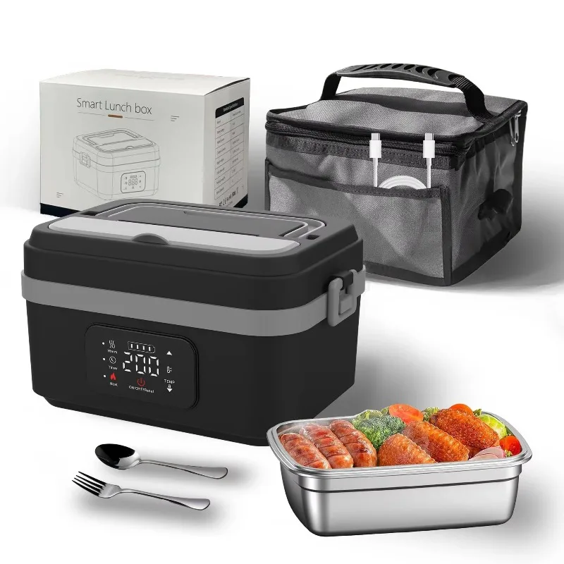Factory Custom 1L Portable Electric Lunch Box Large Capacity 60W Fast Heating Food Warmer With 8000mAh Battery for Office Travel
Factory Custom 1L Portable Electric Lunch Box Large Capacity 60W Fast Heating Food Warmer With 8000mAh Battery for Office Travel