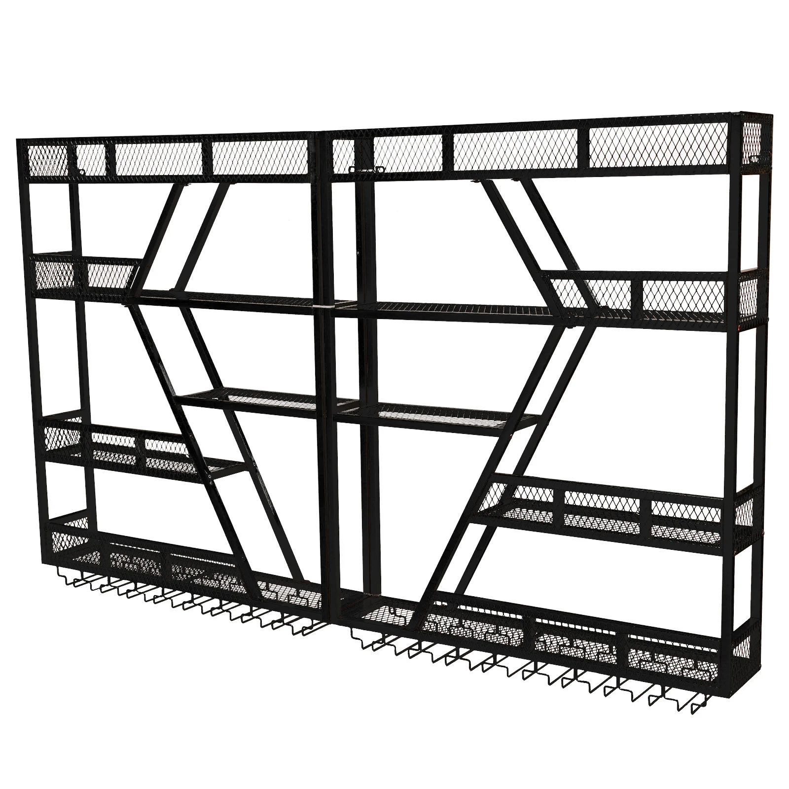 3/4 Tier Wall Mounted Bar Liquor Shelves Metal Hanging Wine Bottles Display Shelf with Glass Holder for Kitchen Dining Room Home
3/4 Tier Wall Mounted Bar Liquor Shelves Metal Hanging Wine Bottles Display Shelf with Glass Holder for Kitchen Dining Room Home