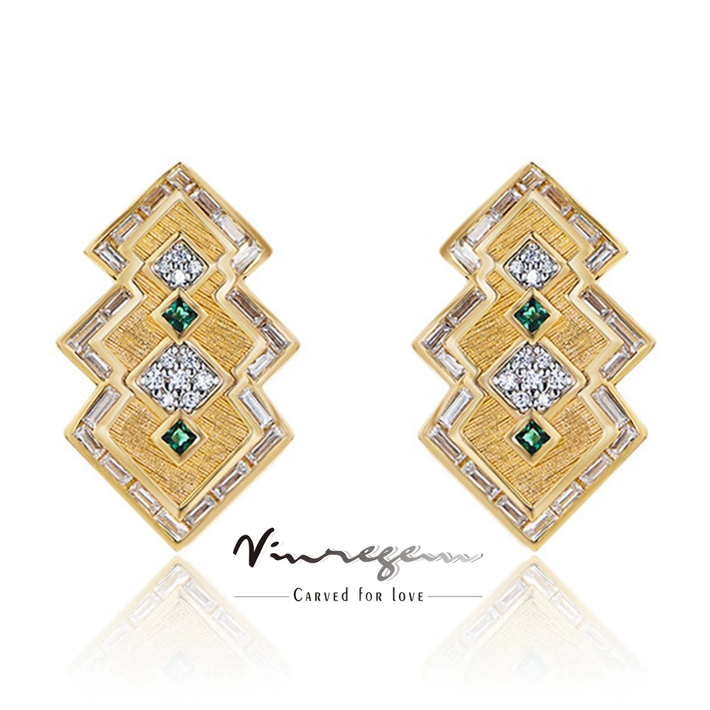 Vinregem Emerald High Carbon Diamonds Gemstone Vintage Ear Studs Earrings 925 Sterling Silver Fine Jewelry Anniversary Gifts
Vinregem Emerald High Carbon Diamonds Gemstone Vintage Ear Studs Earrings 925 Sterling Silver Fine Jewelry Anniversary Gifts