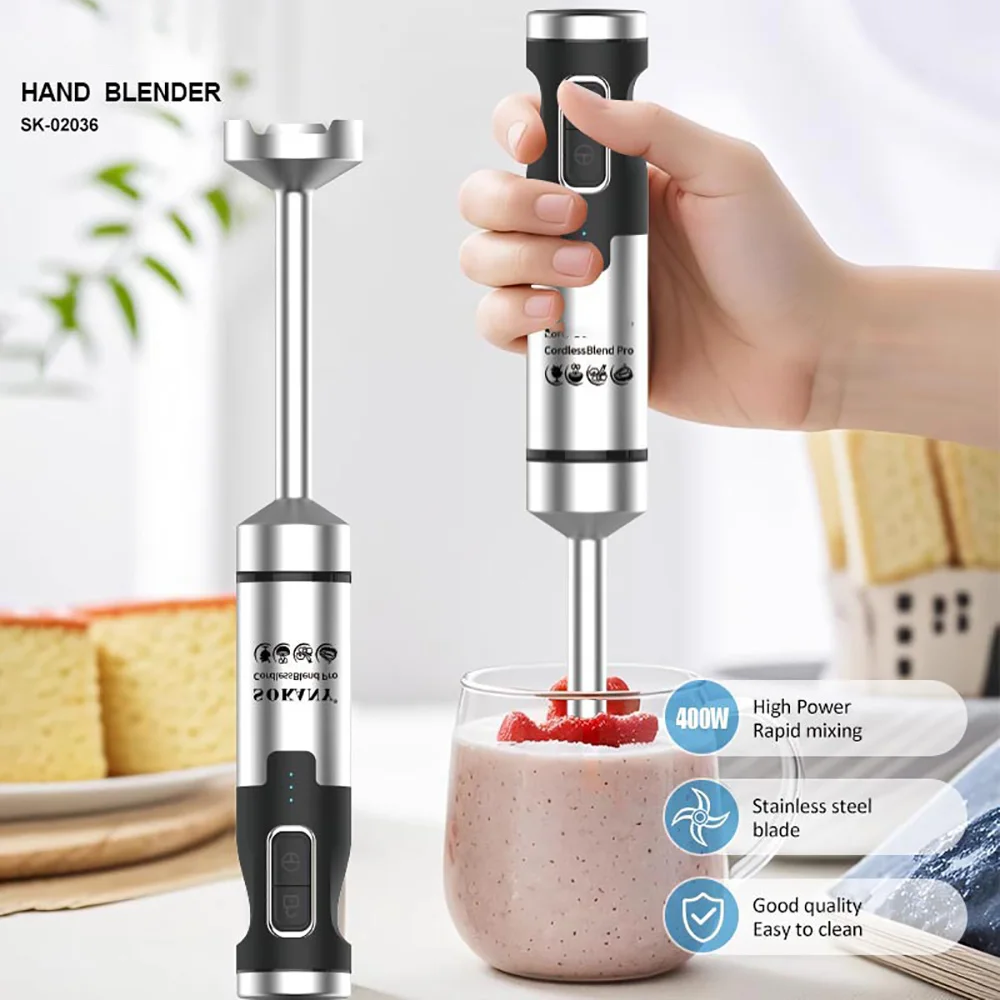 Commercial Immersion Blender, 400W Heavy Duty Immersion Blender, Multi-purpose Easy Control Grip Stick Mixer
Commercial Immersion Blender, 400W Heavy Duty Immersion Blender, Multi-purpose Easy Control Grip Stick Mixer