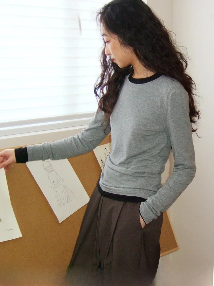 Женская тонкая футболка с высоким воротником и длинным рукавом Naked Sensation, приятная к телу, однотонная, повседневная, для города
Женская тонкая футболка с высоким воротником и длинным рукавом Naked Sensation, приятная к телу, однотонная, повседневная, для города