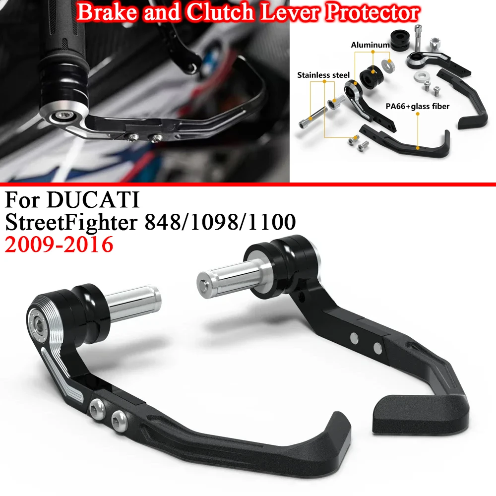 For DUCATI StreetFighter 848/1098/1100 2009-2016 Motorcycle Brake and Clutch Lever Protector Kit
For DUCATI StreetFighter 848/1098/1100 2009-2016 Motorcycle Brake and Clutch Lever Protector Kit
