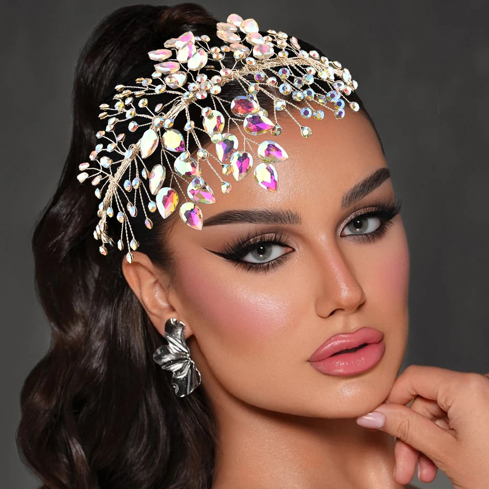 DZ261 Bridal Headband Handmade Rhinestone Headdress Wedding Headpiece Hair Accessories Woman Headwear Bridal Tiara for Party
DZ261 Bridal Headband Handmade Rhinestone Headdress Wedding Headpiece Hair Accessories Woman Headwear Bridal Tiara for Party