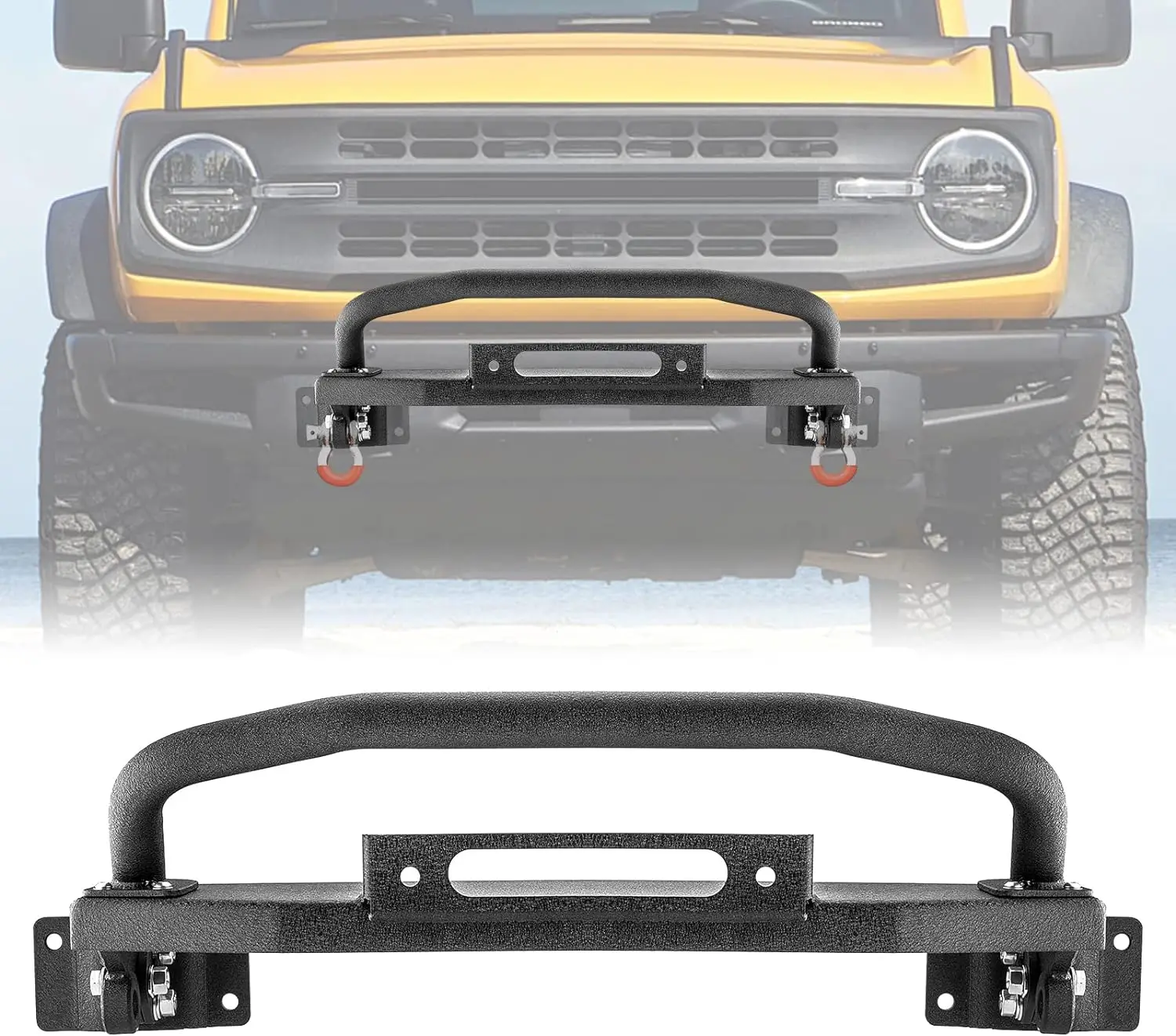 Manufacturer factory price Honor front bumper 2021-2023 for Ford Bronco 2/4 door bull bar frame bracket car accessories
Manufacturer factory price Honor front bumper 2021-2023 for Ford Bronco 2/4 door bull bar frame bracket car accessories