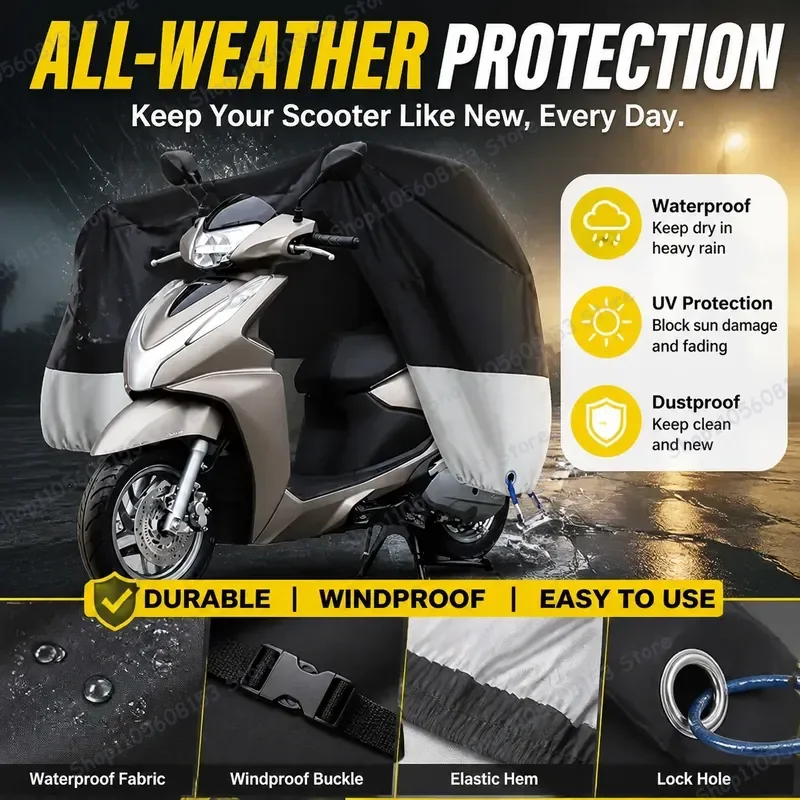 For Wuyang Honda LD125 LINK Motorcycle Cover Waterproof All Season Dust UV Resistant Outdoor Scooter Rain Cover Windproof Fit
For Wuyang Honda LD125 LINK Motorcycle Cover Waterproof All Season Dust UV Resistant Outdoor Scooter Rain Cover Windproof Fit