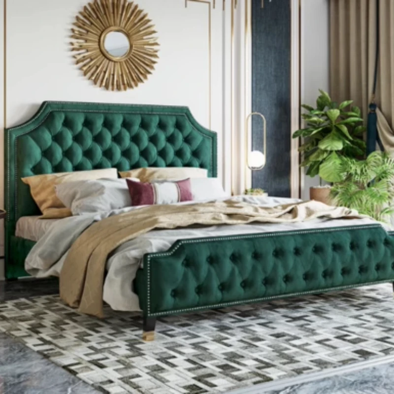 Furniture American Luxury Fabric Double Bed Modern King Size 150 X 200 Headboard Frame Double Bed Decoration Queen Bedroom
Furniture American Luxury Fabric Double Bed Modern King Size 150 X 200 Headboard Frame Double Bed Decoration Queen Bedroom