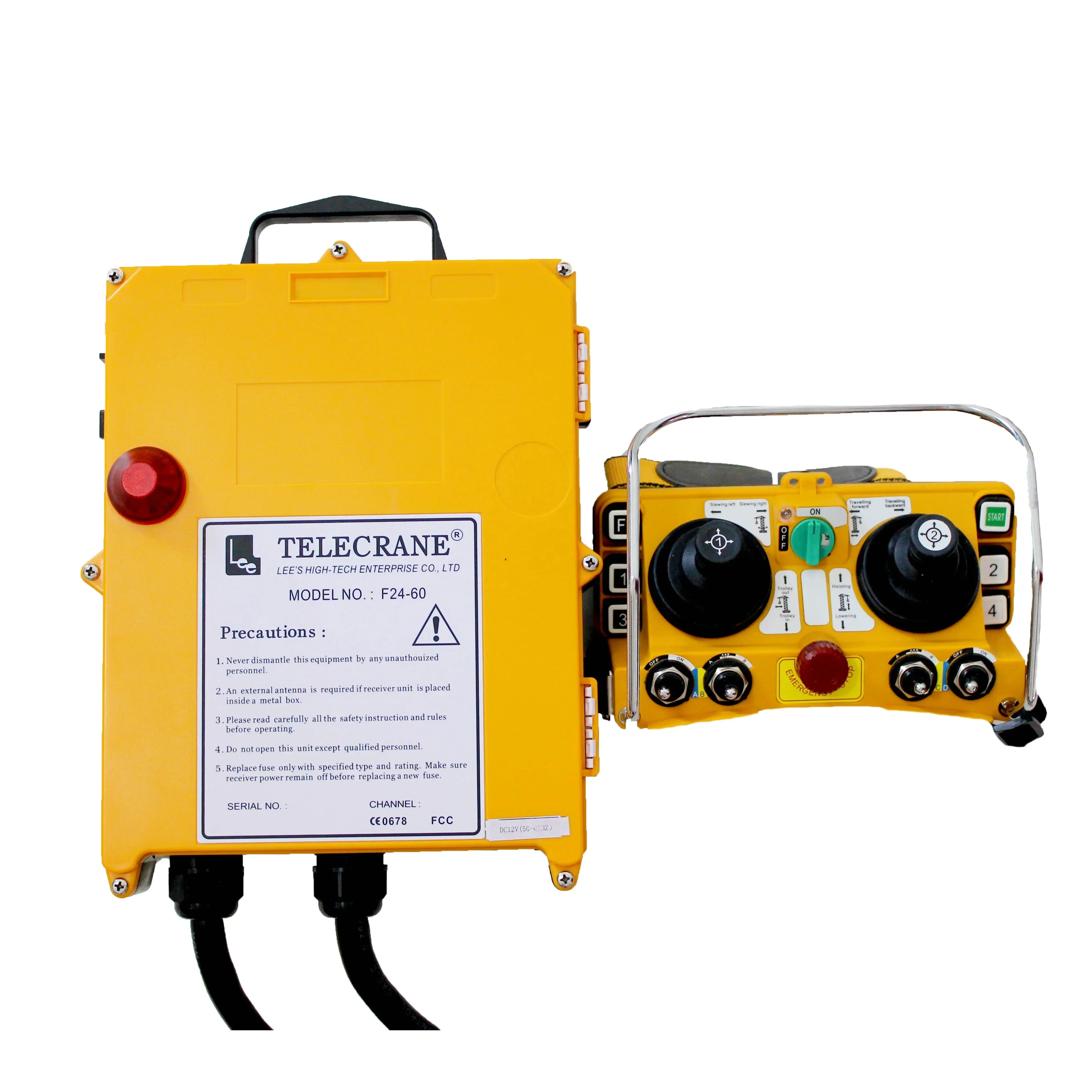 Telecontrol F24-60 Industrial Universal Wireless Radio Remote Control Joystick Transmitter Receiver Control Solenoid Valve
Telecontrol F24-60 Industrial Universal Wireless Radio Remote Control Joystick Transmitter Receiver Control Solenoid Valve