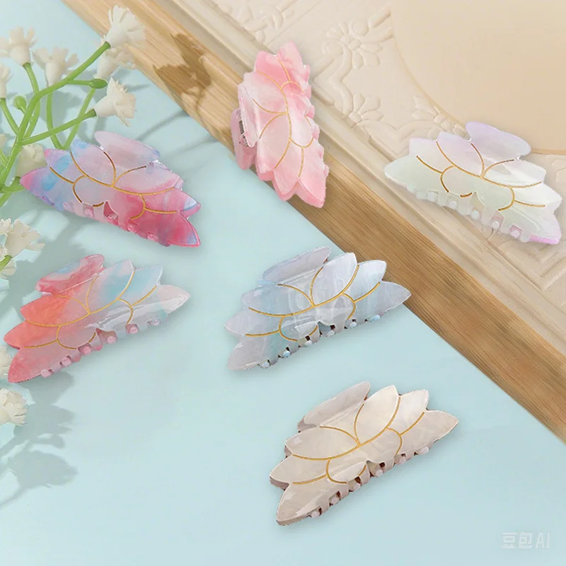 BYL New Gradient Color Flower Series Hair Claw Acetate Claw Clip Korean Style High-end Feel Clip Hair Accessories for Women Girl
BYL New Gradient Color Flower Series Hair Claw Acetate Claw Clip Korean Style High-end Feel Clip Hair Accessories for Women Girl
