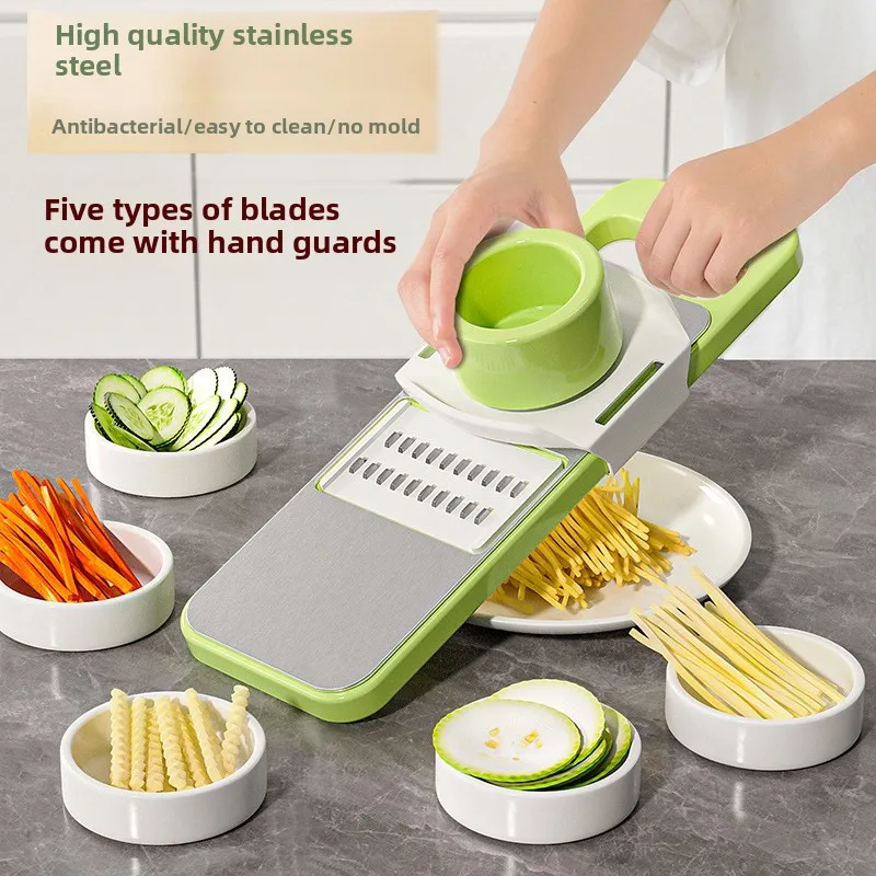 1PCS Stainless Steel Multi-Function Kitchen Cutter Knifeless Vegetable Slicer for Restaurant Home Use Easy Assembly Safe
1PCS Stainless Steel Multi-Function Kitchen Cutter Knifeless Vegetable Slicer for Restaurant Home Use Easy Assembly Safe
