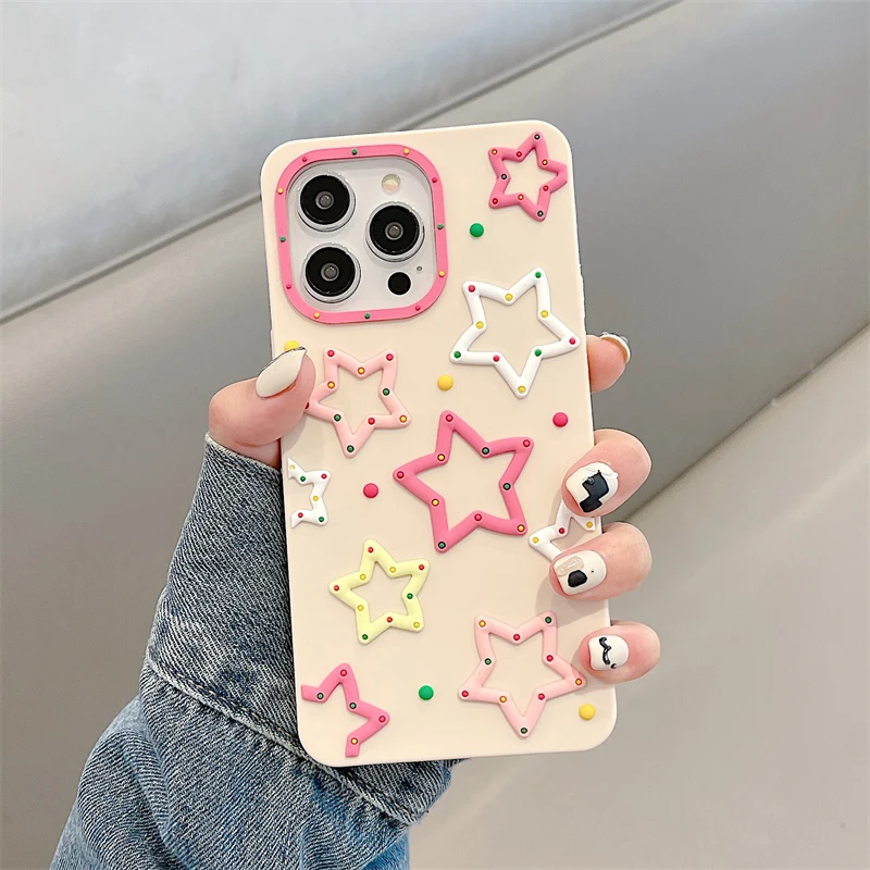 INS 3D Colorful Stars Pink Girly Case For iPhone 14 Pro Max 13 12 11 XR X XS Max Protective Cases Soft Skin Phone Cover
INS 3D Colorful Stars Pink Girly Case For iPhone 14 Pro Max 13 12 11 XR X XS Max Protective Cases Soft Skin Phone Cover