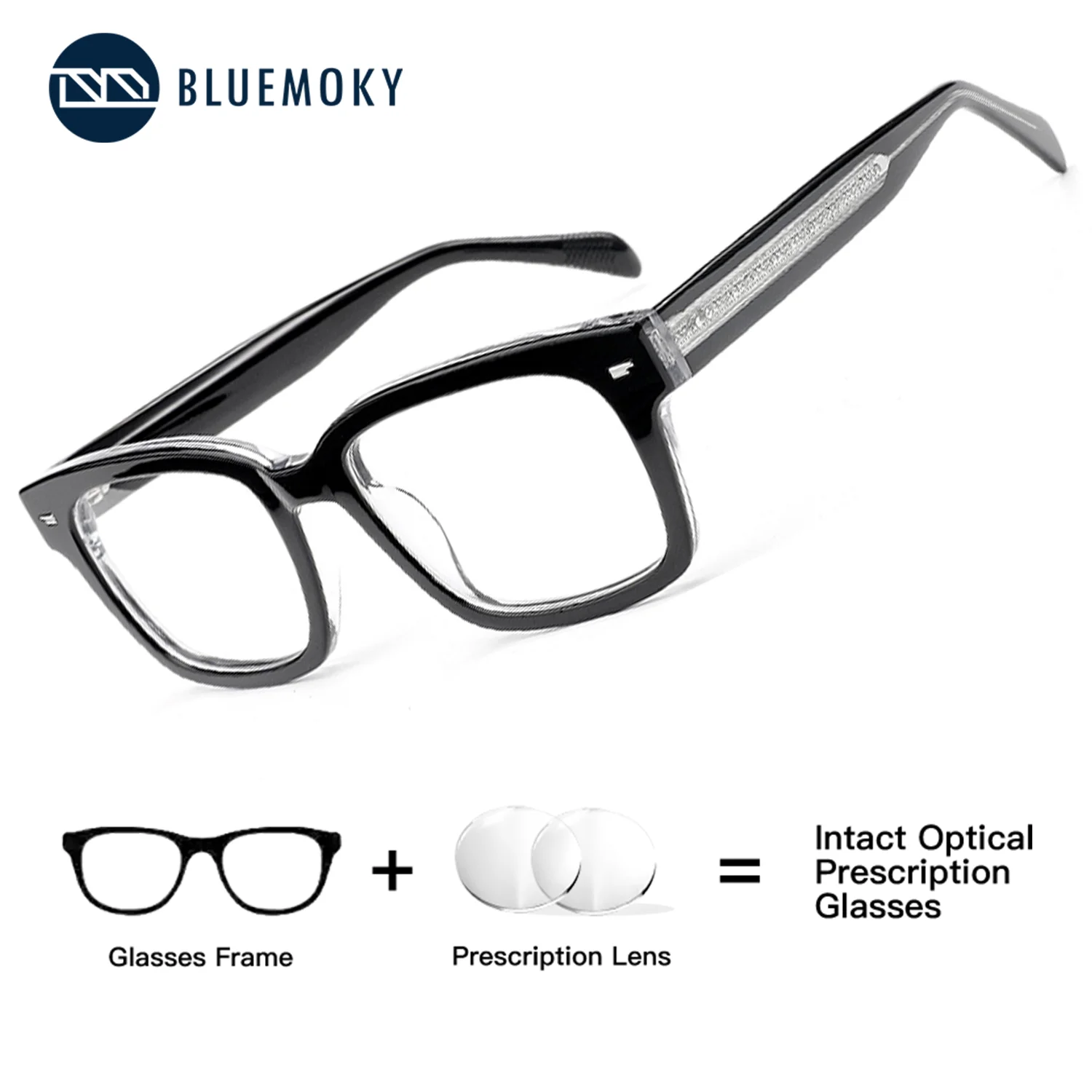 BLUEMOKY Acetate Square Prescription Glasses Men Photochromic Anti Reflection Blue Light Blocking Optical Lenses with Recipe Man
BLUEMOKY Acetate Square Prescription Glasses Men Photochromic Anti Reflection Blue Light Blocking Optical Lenses with Recipe Man