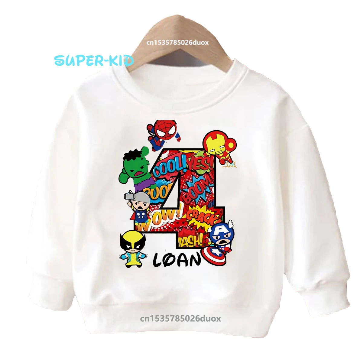 New Autumn Winter 2 3 4 5 6 7 8 The Avengers Birthday Personalize Name Boy Hoodies Marvel SuperHero Personalize Girl Sweatshirt
New Autumn Winter 2 3 4 5 6 7 8 The Avengers Birthday Personalize Name Boy Hoodies Marvel SuperHero Personalize Girl Sweatshirt