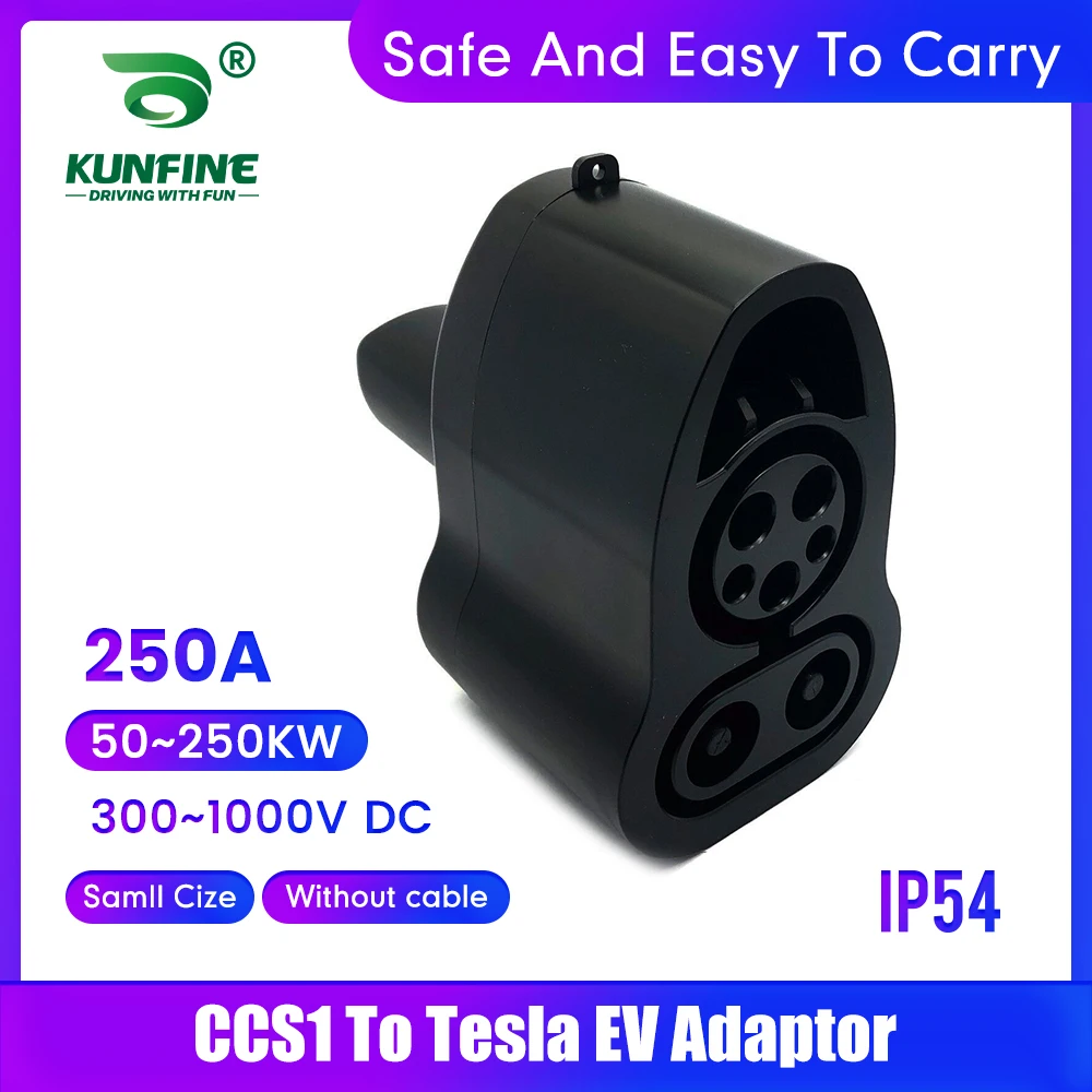 CCS1 To Tesla EV Charger Combo Adapter 250V AC Portable Electric Vehicle Charging Connector For Model 3/Y/S/X Fast Charging
CCS1 To Tesla EV Charger Combo Adapter 250V AC Portable Electric Vehicle Charging Connector For Model 3/Y/S/X Fast Charging