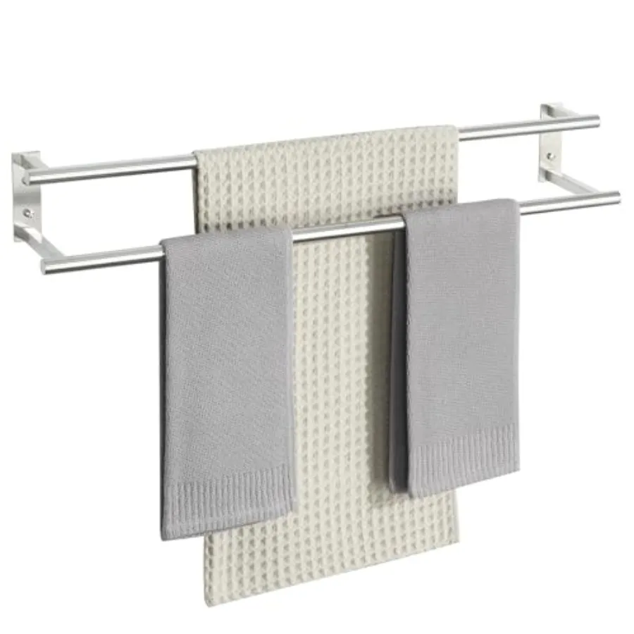 Double Towel Bars for Bathroom Wall Mount Towel Holder 32'' Towel Racks for Bathroom SUS304 Stainless Steel Towel Hanger Towel
Double Towel Bars for Bathroom Wall Mount Towel Holder 32'' Towel Racks for Bathroom SUS304 Stainless Steel Towel Hanger Towel