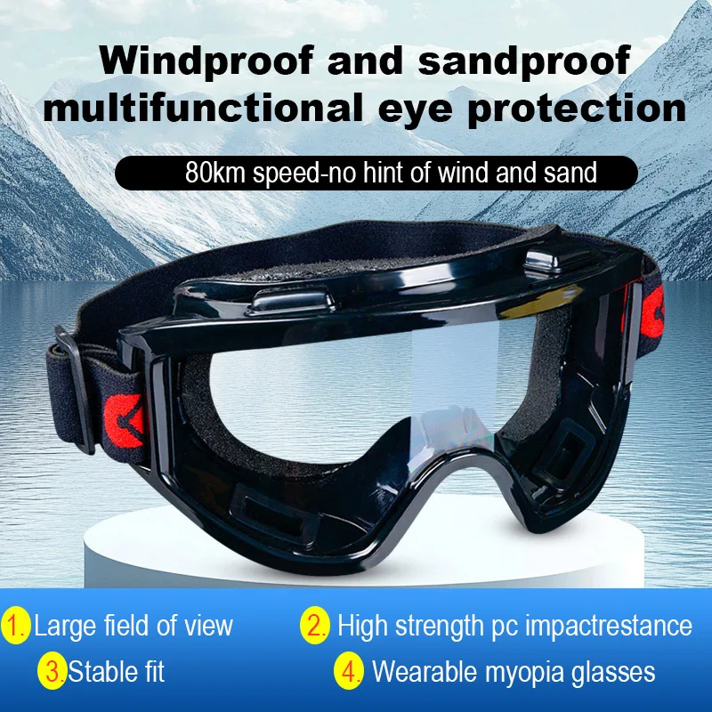 RIDE Anti Dust Motorcycle Goggles Eyeglasses for Men & Women Off-road Cycling Safety Eye Protection Dust-proof Glasses
RIDE Anti Dust Motorcycle Goggles Eyeglasses for Men & Women Off-road Cycling Safety Eye Protection Dust-proof Glasses