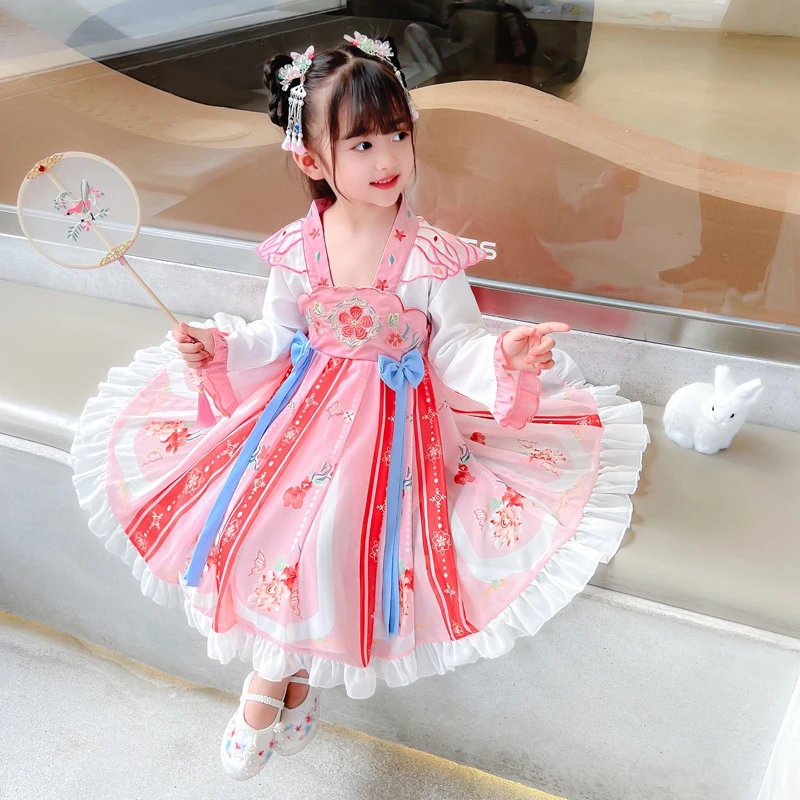 Hanfu Girls Spring and Autumn Dresses 2022 New Fall Princess Dress Super Fairy Ancient Chinese Style Children's Ru Skirt
Hanfu Girls Spring and Autumn Dresses 2022 New Fall Princess Dress Super Fairy Ancient Chinese Style Children's Ru Skirt